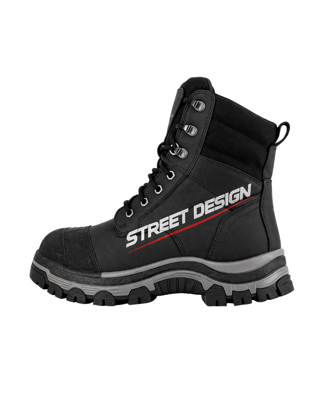 Street Design Scuff Black Safety Boots – SD1-020